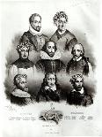 Famous Authors: Miguel de Cervantes-Jacques Francois Gauderique Llanta-Giclee Print