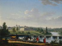 The Walk, the Golitsyn's Estate Pekhra-Yakovlevskoye, 1820-Jacques-François Joseph Swebach-Framed Giclee Print
