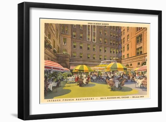 Jacques French Restaurant, Chicago, Illinois-null-Framed Art Print