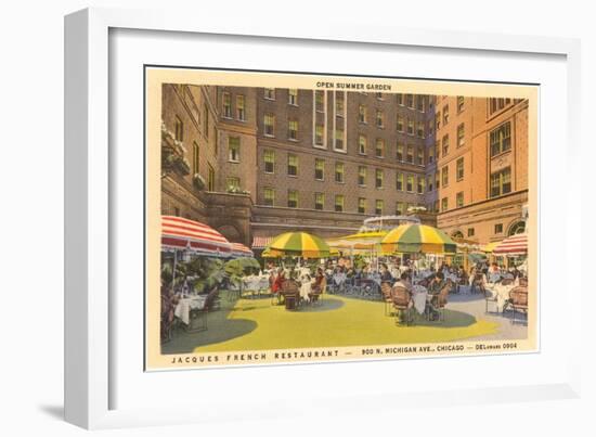 Jacques French Restaurant, Chicago, Illinois-null-Framed Art Print