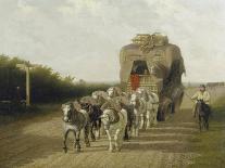 The Stage Coach of Ludlow, 1801-Jacques Laurent Agasse-Framed Stretched Canvas