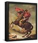 Jacques-Louis David (Napoleon Crossing the Alps) Art Poster Print-null-Framed Poster