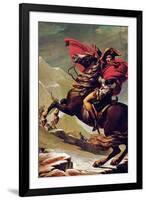 Jacques-Louis David (Napoleon Crossing the Alps)-Jacques-Louis David-Framed Art Print