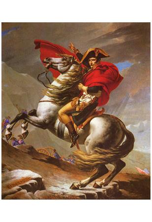 Jacques-Louis David (Napoleon exceed the great St. Bernard Pass) Art Poster  Print' Posters | AllPosters.com