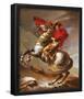 Jacques-Louis David (Napoleon exceed the great St. Bernard Pass) Art Poster Print-null-Framed Poster