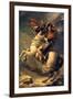 Jacques-Louis David (Napoleon exceed the great St. Bernard Pass)-Jacques-Louis David-Framed Art Print