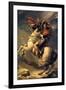 Jacques-Louis David (Napoleon exceed the great St. Bernard Pass)-Jacques-Louis David-Framed Art Print