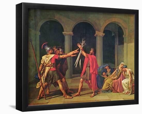 Jacques-Louis David (Oath of Horatier) Art Poster Print-null-Framed Poster