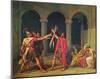 Jacques-Louis David (Oath of Horatier) Art Poster Print-null-Mounted Poster