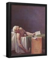 Jacques-Louis David (The murdered Marat) Art Poster Print-null-Framed Poster