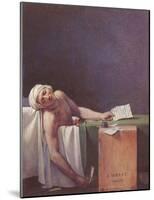 Jacques-Louis David (The murdered Marat) Art Poster Print-null-Mounted Poster