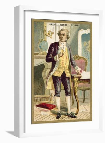 Jacques Necker, Swiss-Born French Banker and Statesman-null-Framed Giclee Print
