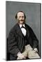 Jacques Offenbach (1819-1880), German-born French composer, cellist and impresario of the romantic-Nadar-Mounted Photographic Print