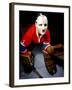 Jacques Plante, Goalie of the Montreal Canadiens Wearing a Mask-null-Framed Premium Photographic Print