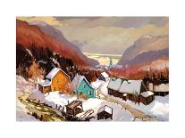 Village of Petite-Riviere-St.Francois-Jacques Poirier-Art Print