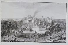 Planche 20 : vue du palais du Temple à Paris prise du côté des jardins vers 1750 (appartient au-Jacques Rigaud-Giclee Print