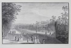 Lord Burlington's Chiswick Villa, from the South-East (Pen and Ink with Wash on Paper)-Jacques Rigaud-Giclee Print