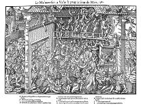 Massacre at Vassy, French Religious Wars, 1 March 1562-Jacques Tortorel-Giclee Print