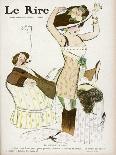 Ladies' Maid Tightens Her Mistress's Corset-Jacques Wely-Art Print