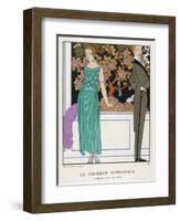 Jade Green Dress by Beer-Georges Barbier-Framed Photographic Print