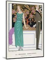 Jade Green Dress by Beer-Georges Barbier-Mounted Photographic Print