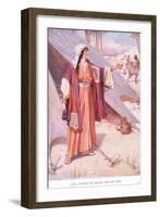 Jael Calling to Barak and His Men-Arthur A. Dixon-Framed Giclee Print