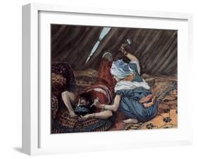 Jael Smote Sisera and Slew Him-James Tissot-Framed Giclee Print