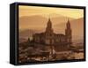 Jaen Cathedral at Sunset, Jaen, Andalucia, Spain-Stuart Black-Framed Stretched Canvas