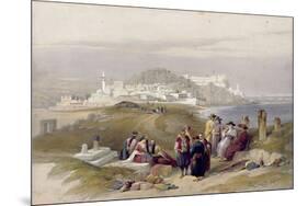 Jaffa, Ancient Joppa, April 16th 1839, Plate 61 from Volume II of 'The Holy Land'-David Roberts-Mounted Premium Giclee Print