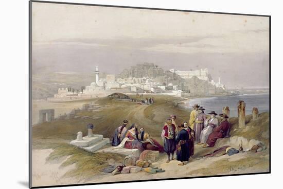 Jaffa, Ancient Joppa, April 16th 1839, Plate 61 from Volume II of 'The Holy Land'-David Roberts-Mounted Giclee Print