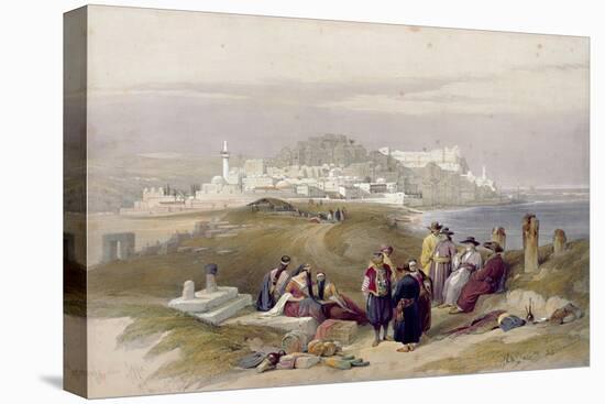 Jaffa, Ancient Joppa, April 16th 1839, Plate 61 from Volume II of 'The Holy Land'-David Roberts-Stretched Canvas