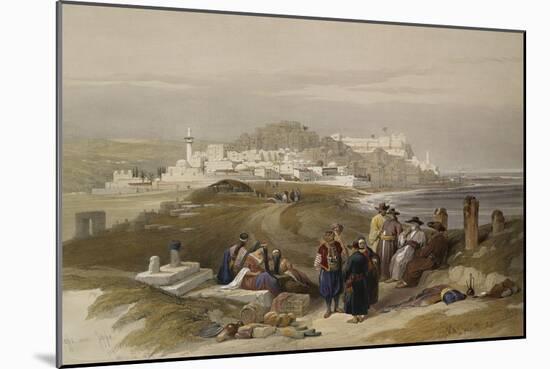 Jaffa, Ancient Joppa. from 'The Holy Land, Syria, Idumea, Arabia, Egypt and Nubia'-David Roberts-Mounted Giclee Print