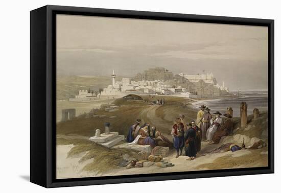 Jaffa, Ancient Joppa. from 'The Holy Land, Syria, Idumea, Arabia, Egypt and Nubia'-David Roberts-Framed Stretched Canvas