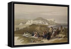 Jaffa, Ancient Joppa. from 'The Holy Land, Syria, Idumea, Arabia, Egypt and Nubia'-David Roberts-Framed Stretched Canvas