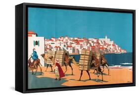 Jaffa, from the Series 'Buy Jaffa Oranges'-Frank Newbould-Framed Stretched Canvas