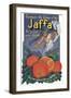 Jaffa Orange Crate Label-null-Framed Art Print