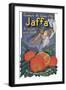 Jaffa Orange Crate Label-null-Framed Art Print