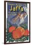 Jaffa Orange Crate Label-null-Framed Art Print