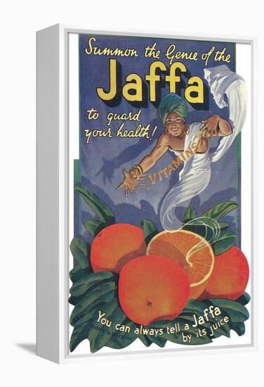 Jaffa Orange Crate Label-null-Framed Stretched Canvas