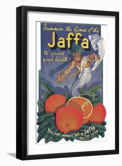 Jaffa Orange Crate Label-null-Framed Premium Giclee Print