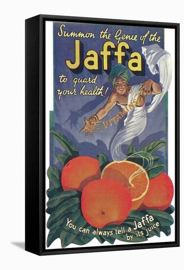 Jaffa Orange Crate Label-null-Framed Stretched Canvas