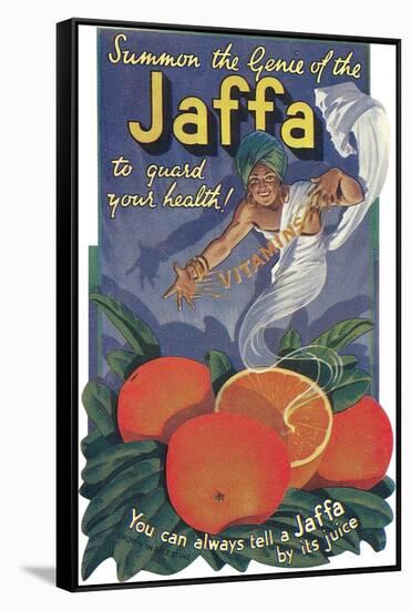 Jaffa Orange Crate Label-null-Framed Stretched Canvas