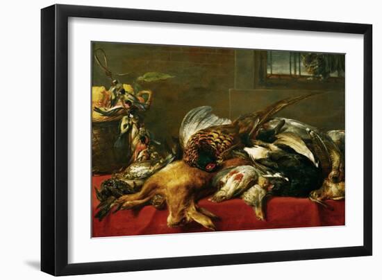 Jagdstilleben-Hunting still-life. Around 1640 / 50-Frans Snyders-Framed Giclee Print