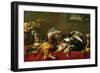 Jagdstilleben-Hunting still-life. Around 1640 / 50-Frans Snyders-Framed Giclee Print