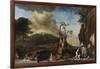 Jagdstilleben Vor Einer Landschaft Mit Schloss Bensberg, 1712-Jan Weenix-Framed Giclee Print