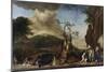 Jagdstilleben Vor Einer Landschaft Mit Schloss Bensberg, 1712-Jan Weenix-Mounted Giclee Print