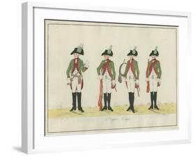 Jager Corps, Hesse-Cassel, C.1784-J. H. Carl-Framed Giclee Print