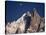 Jagged Peak of Aiguille Du Dru and the Moon, Chamonix, Rhone Alpes, France, Europe-Hart Kim-Stretched Canvas