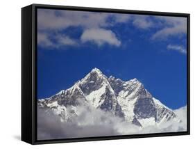 Jagged Tops of Everest Range-Jagdish Agarwal-Framed Stretched Canvas