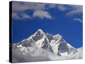 Jagged Tops of Everest Range-Jagdish Agarwal-Stretched Canvas